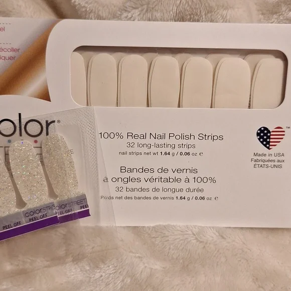Color street 100% nail polish strips Clear as Day plus home sleet home twosies - Picture 1 of 2